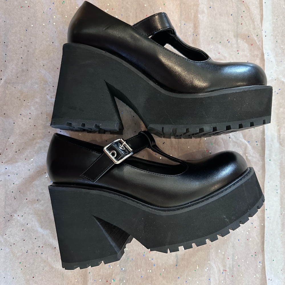 Aminugal size 41 (~9 ladies) goth platform Mary Jane shoes, never worn